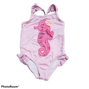 Pink Gymboree Seahorse Swimsuit